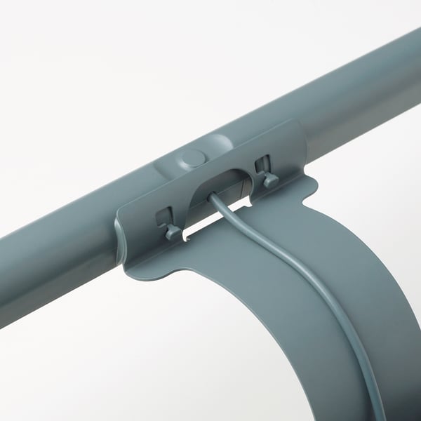 LAGERGÅNG LED lamp for screen, dimmable/turquoise, 40x9 cm