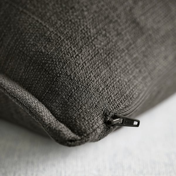 LAGERPOPPEL cushion cover, anthracite, 40x58 cm