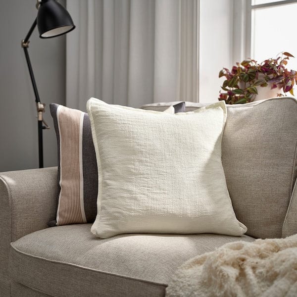 Ikea LAGERPOPPEL - Cushion cover, off-white, 50x50 cm