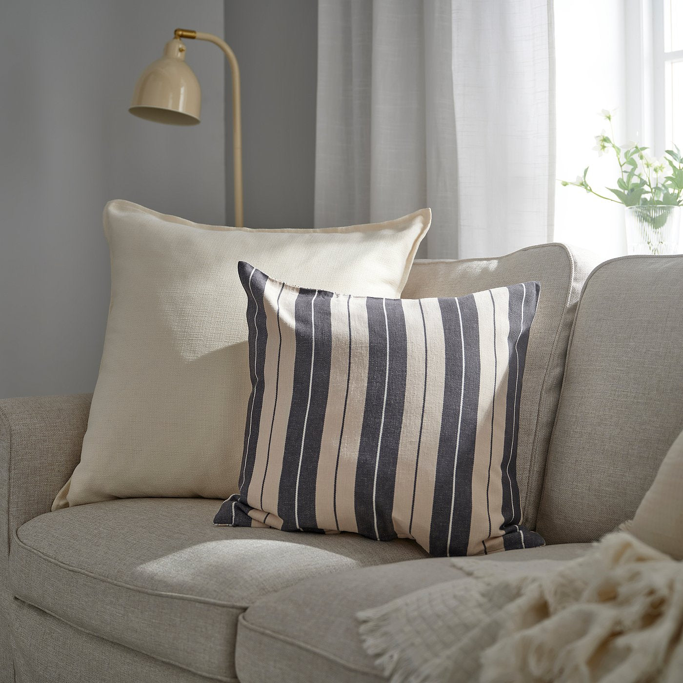 LAGERPOPPEL cushion cover, off-white, 65x65 cm