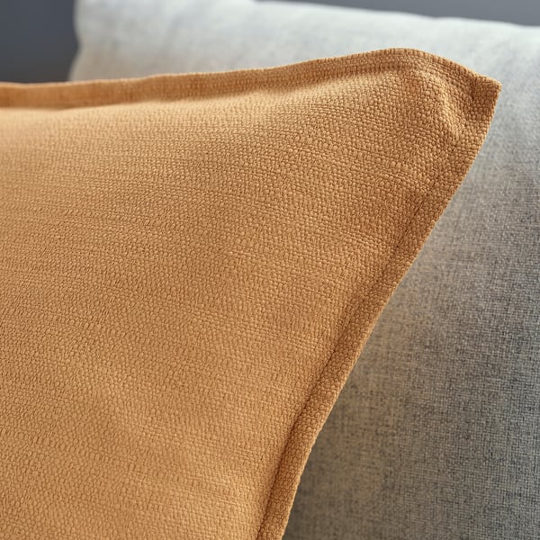 LAGERPOPPEL cushion cover, yellow-beige, 50x50 cm