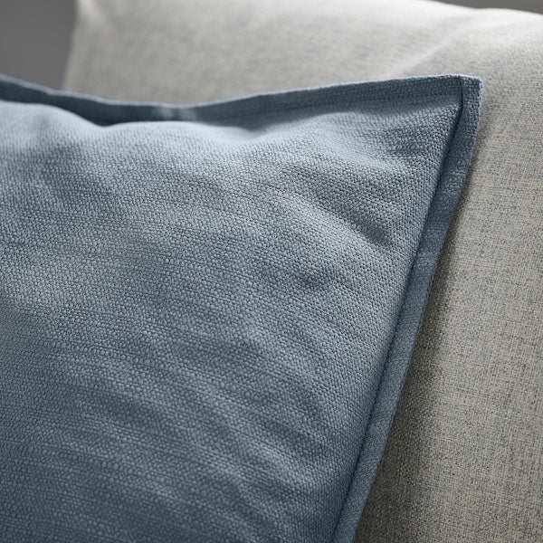 LAGERPOPPEL - Cushion cover, blue-grey, 50x50 cm