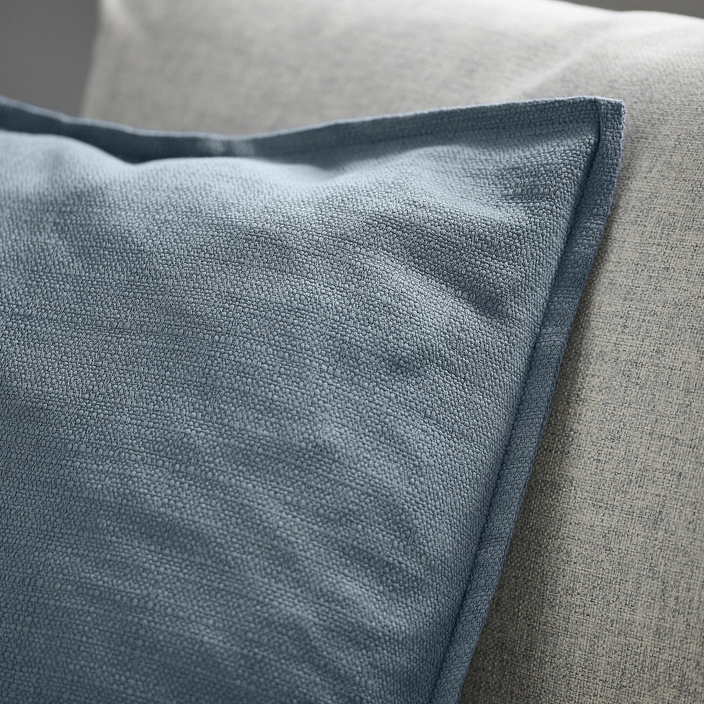 LAGERPOPPEL cushion cover, blue-grey, 65x65 cm