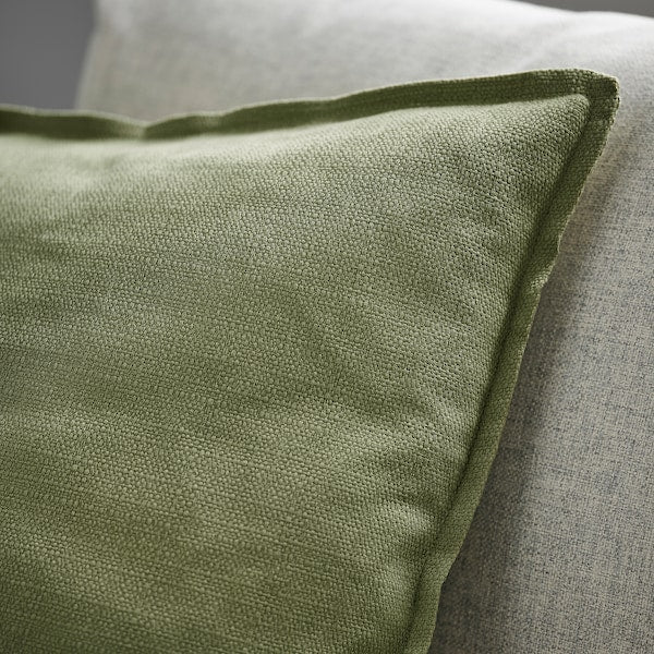 LAGERPOPPEL - Cushion cover, grey-green, 50x50 cm