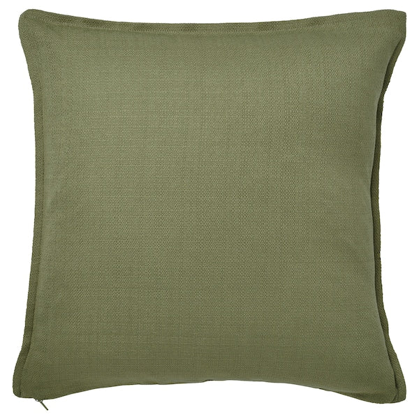 LAGERPOPPEL - Cushion cover, grey-green, 50x50 cm