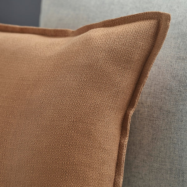 LAGERPOPPEL - Cushion cover, light brown, 40x58 cm