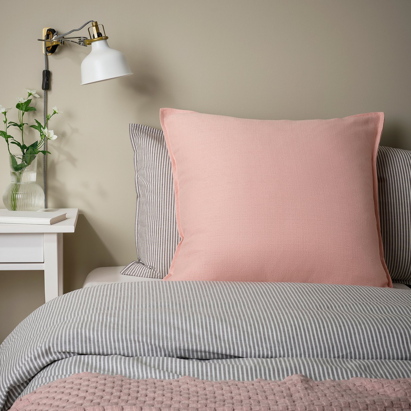 LAGERPOPPEL cushion cover, light pink, 65x65 cm