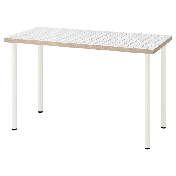 LAGKAPTEN / ADILS - LAGKAPTEN / ADILS Desk, white anthracite/white, 120x60 cm