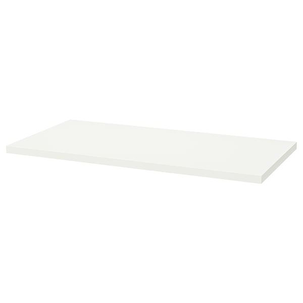 LAGKAPTEN / ADILS desk, white/black, 120x60 cm