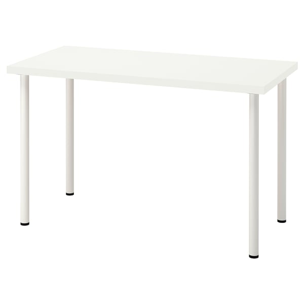 LAGKAPTEN / ADILS desk, white, 120x60 cm