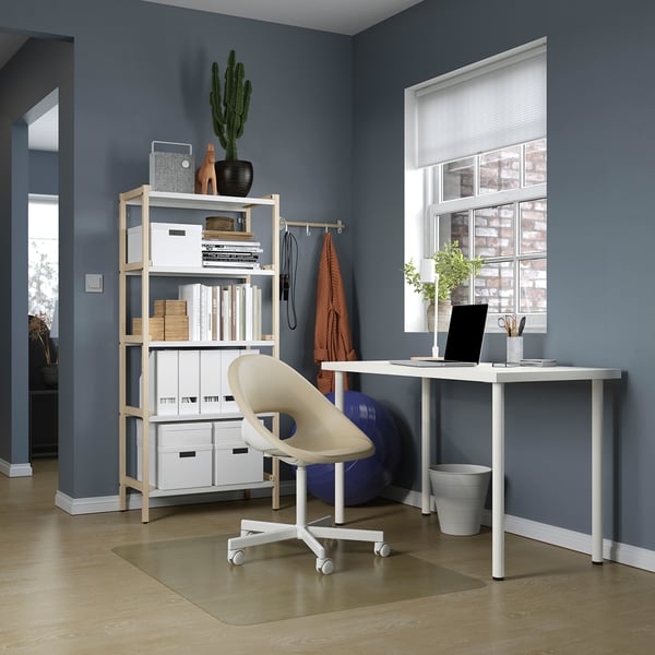 LAGKAPTEN / ADILS desk, white, 120x60 cm