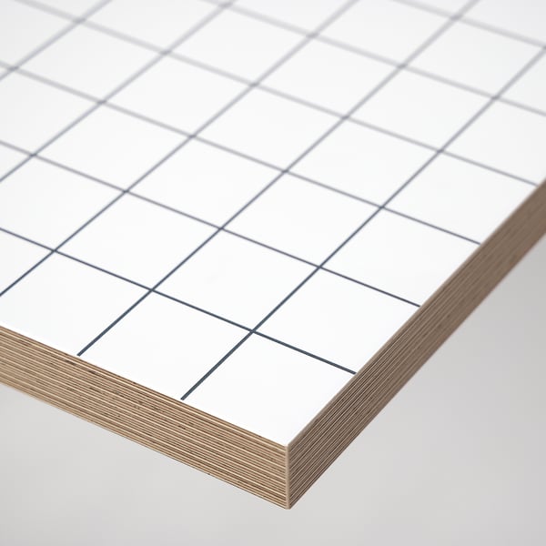 LAGKAPTEN / ALEX - Desk, white anthracite/white, 140x60 cm