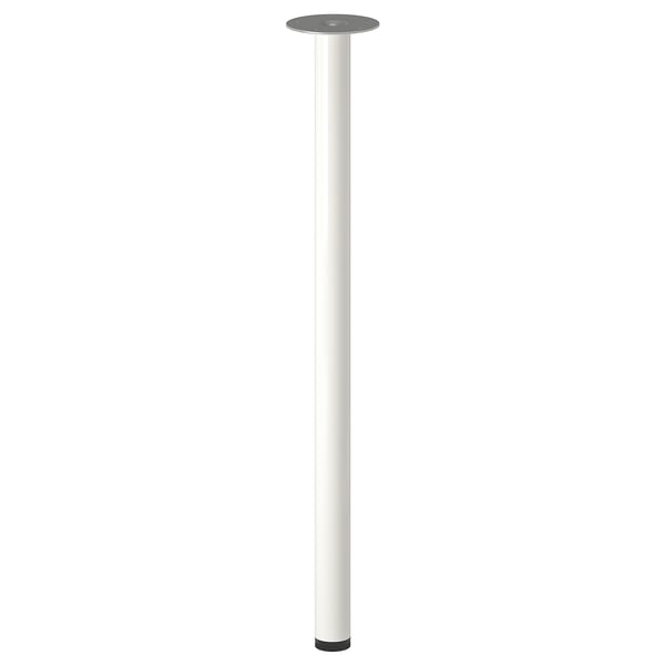 LAGKAPTEN / ALEX desk, white/white stained oak effect, 140x60 cm