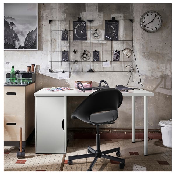LAGKAPTEN / ALEX desk, white, 140x60 cm