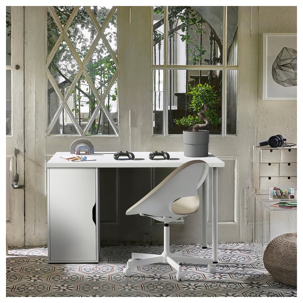 LAGKAPTEN / ALEX desk, white, 120x60 cm