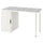 LAGKAPTEN / ALEX - Desk, organic shapes/black white,120x60 cm