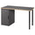 LAGKAPTEN / ALEX - LAGKAPTEN / ALEX Desk, grey/wood effect black, 120x60 cm