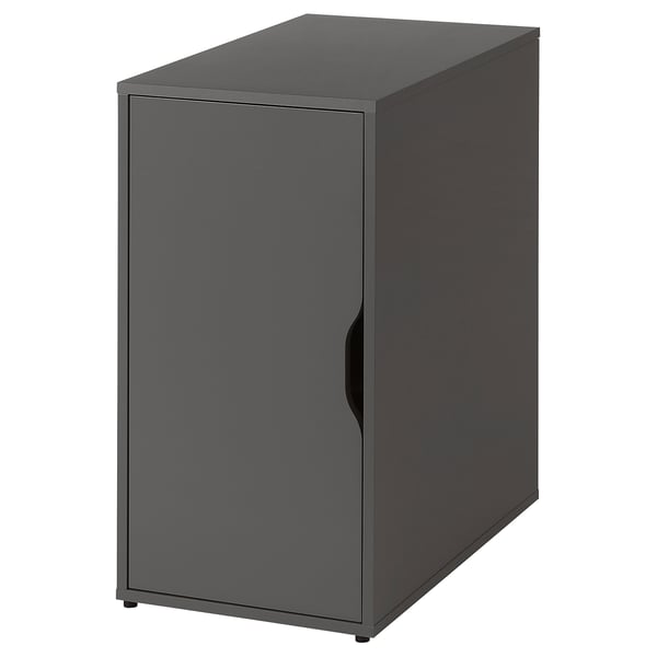 LAGKAPTEN / ALEX desk, grey/wood effect, 140x60 cm