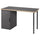 LAGKAPTEN / ALEX - LAGKAPTEN / ALEX Desk, grey/wood effect, 120x60 cm