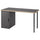 LAGKAPTEN / ALEX - LAGKAPTEN / ALEX Desk, grey/wood effect, 140x60 cm