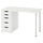 LAGKAPTEN / ALEX - LAGKAPTEN / ALEX Desk, grid multicolour/white, 120x60 cm