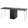 LAGKAPTEN / ALEX - Desk, brown-black/black,200x60 cm