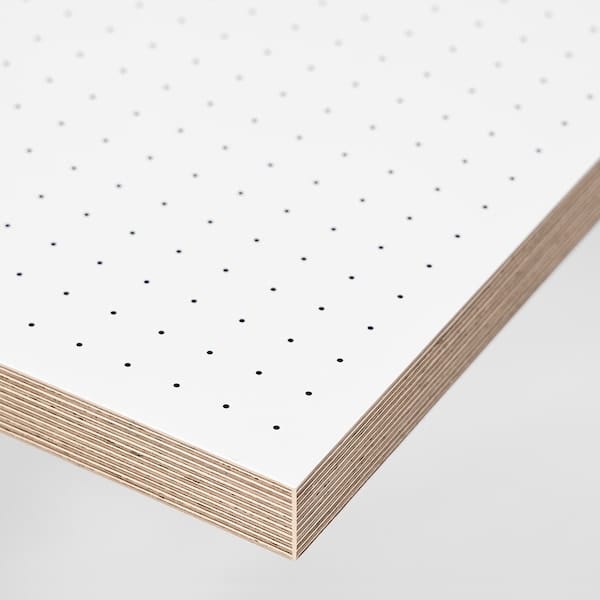 Ikea LAGKAPTEN / ALEX - Desk, polka dot pattern/black white,140x60 cm