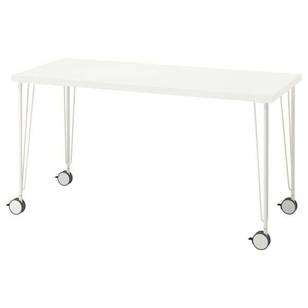 LAGKAPTEN / KRILLE desk, white, 140x60 cm