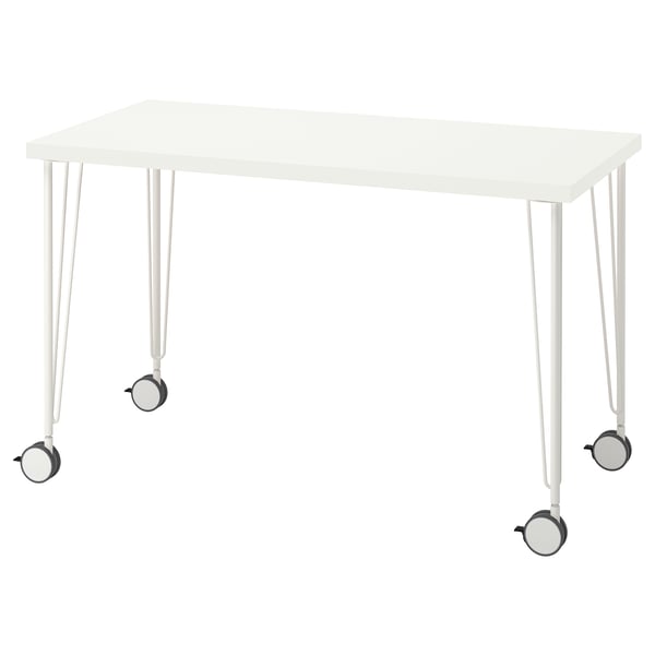LAGKAPTEN / KRILLE desk, white, 120x60 cm