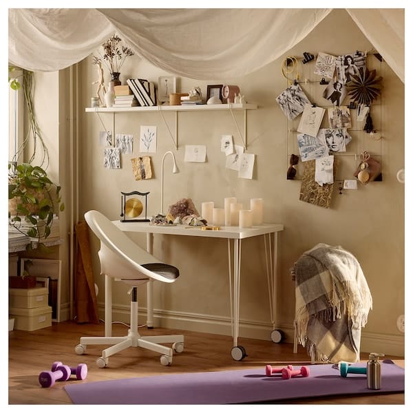 Ikea LAGKAPTEN / KRILLE - Desk, white, 140x60 cm
