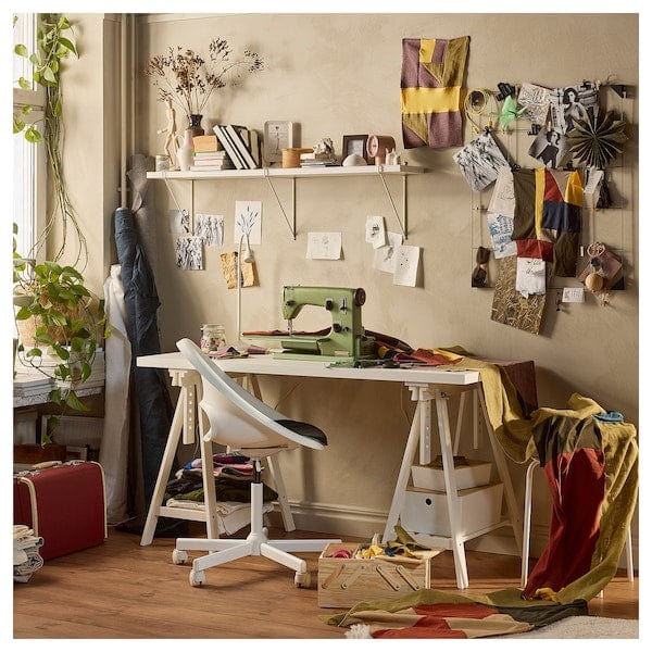 LAGKAPTEN / MITTBACK Desk, White | IKEA Malta – Maltashopper.com
