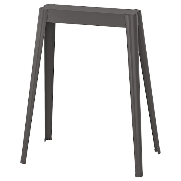 LAGKAPTEN / NÄRSPEL - Desk, white anthracite/dark grey, 140x60 cm