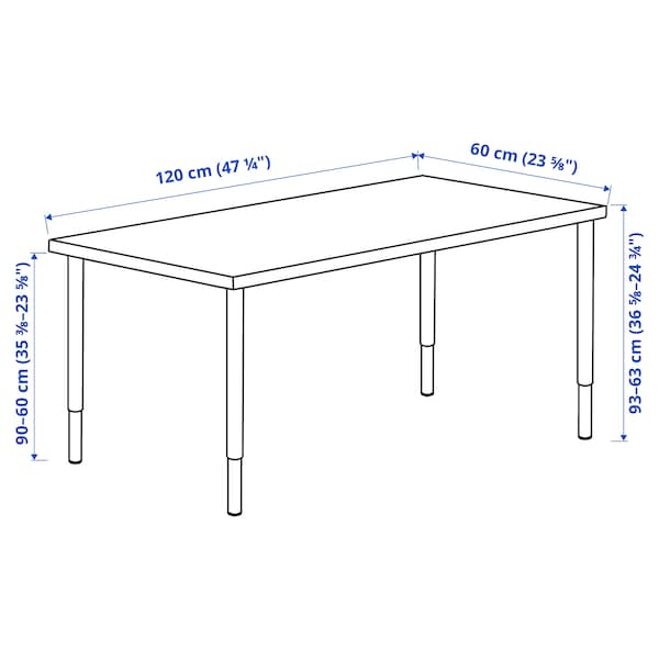 Ikea LAGKAPTEN / OLOV - Desk, white, 120x60 cm