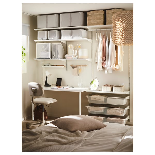 LAGKAPTEN table top, white, 140x60 cm