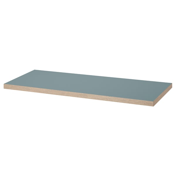 LAGKAPTEN table top, grey-turquoise