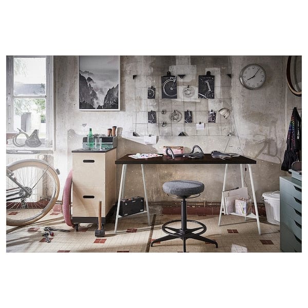 Ikea LAGKAPTEN Table top - black-brown 140x60 cm , 140x60 cm