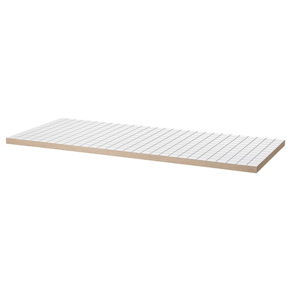 LAGKAPTEN / SPÄND - Desk, white anthracite/black,140x60 cm