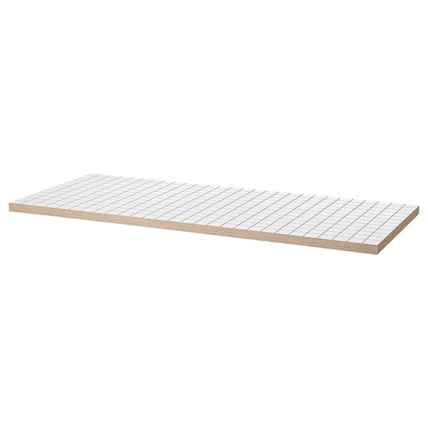 LAGKAPTEN / SPÄND - Desk, white/anthracite,140x60 cm
