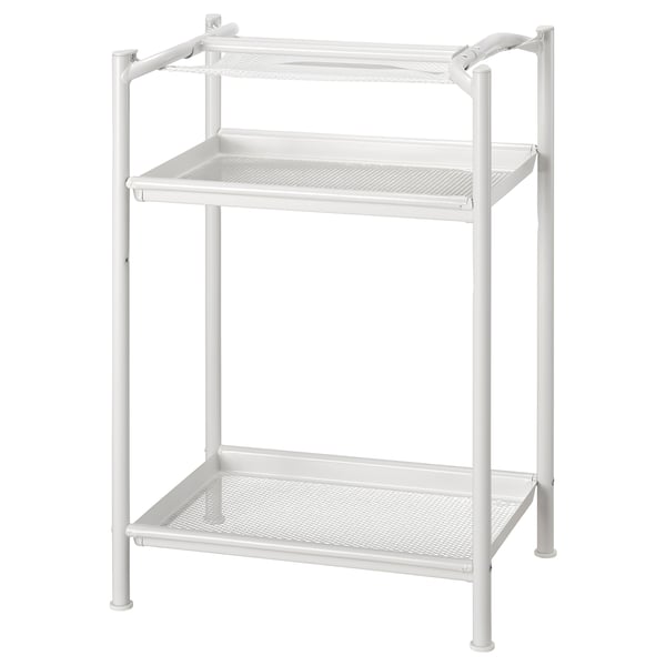 LAGKAPTEN / SPÄND - Desk, white/anthracite, 140x60 cm