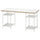 LAGKAPTEN / SPÄND - Desk, white/anthracite, 140x60 cm