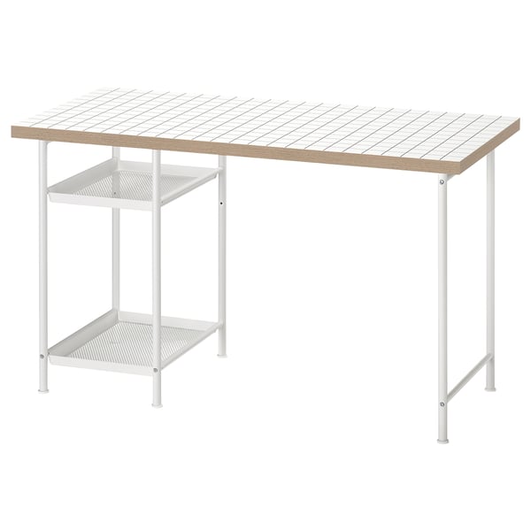 LAGKAPTEN / SPÄND - LAGKAPTEN / SPÄND Desk, white/anthracite, 120x60 cm