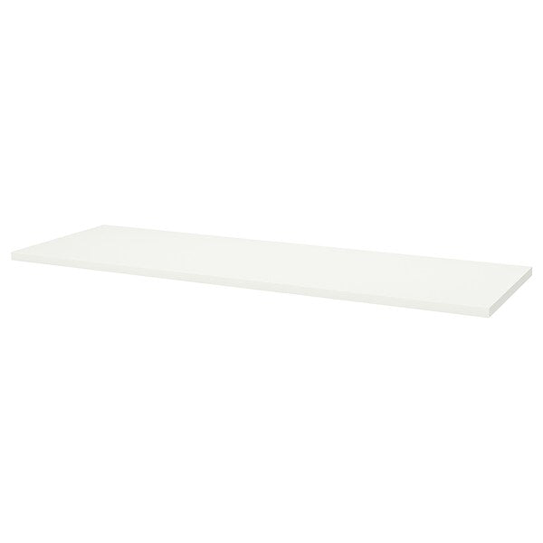LAGKAPTEN / SPÄND desk, white/black, 200x60 cm