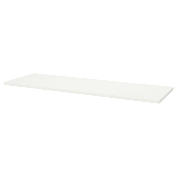 LAGKAPTEN / SPÄND - Desk, white/black,200x60 cm