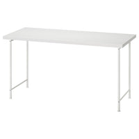 LAGKAPTEN / SPÄND - Desk, white, 140x60 cm