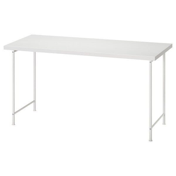 LAGKAPTEN / SPÄND - Desk, white, 140x60 cm