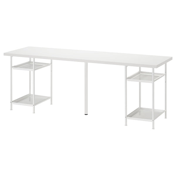 LAGKAPTEN / SPÄND - Desk, white,200x60 cm