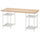 LAGKAPTEN / SPÄND - LAGKAPTEN / SPÄND Desk, white stained oak effect/white, 140x60 cm