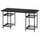 LAGKAPTEN / SPÄND - Desk, brown-black/black,140x60 cm
