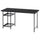 LAGKAPTEN / SPÄND - Desk, brown-black/black,140x60 cm