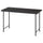 LAGKAPTEN / SPÄND - Desk, brown-black/black,120x60 cm